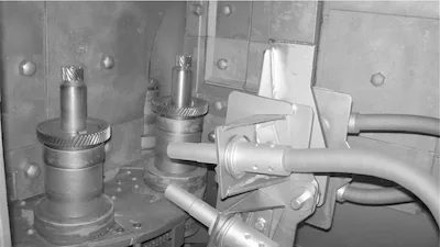 Shot peening piñones mesa giratoria CYM Materiales Scania Argentina Shot peening piñones cónicos mesa giratoria CYM Materiales Scania Argentina cobertura uniforme transmisión pesada